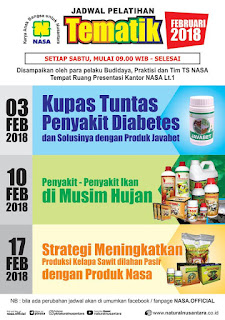 Jadwal Pelatihan Tematik NASA Bulan Februari 2018