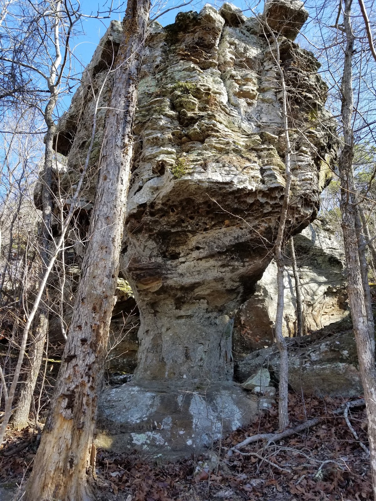 Rick's Hiking Blog King's Bluff caves and hoodoos, Ozarks near Ben Hur