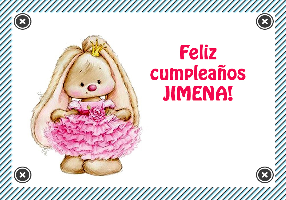 Feliz cumpleaños Jimena.