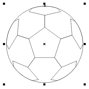 Trik sederhana membuat bola-nya sepakbola | Belajar CorelDRAW