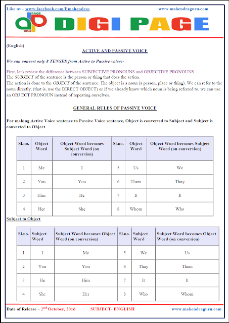 DP | Active & Passive Voice | DP | Active & Passive Voice |