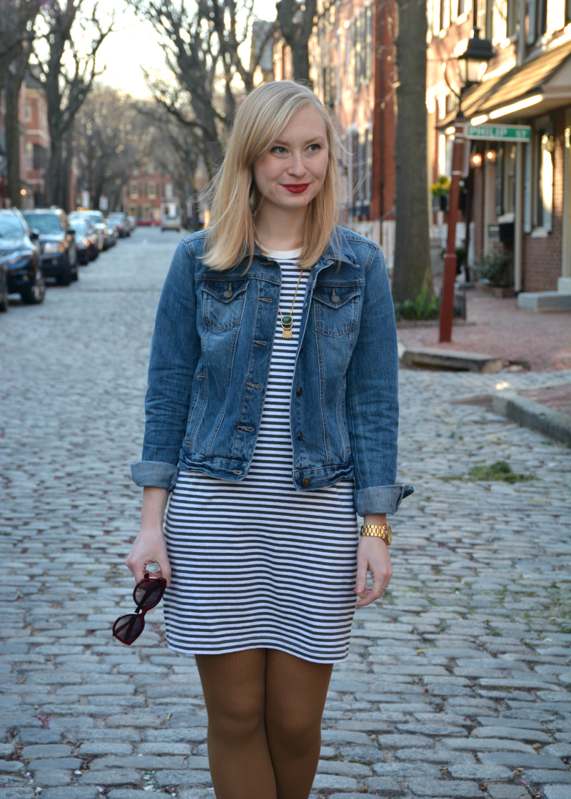 Striped Tee Dress | Organized Mess Striped Tee Dress | Organized Mess