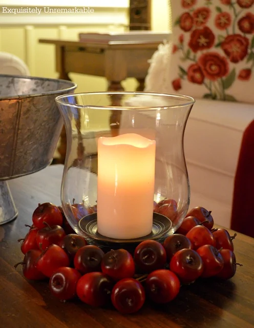 How To Make An Easy Apple Candle Ring DIY by Exquisitely Unremarkable