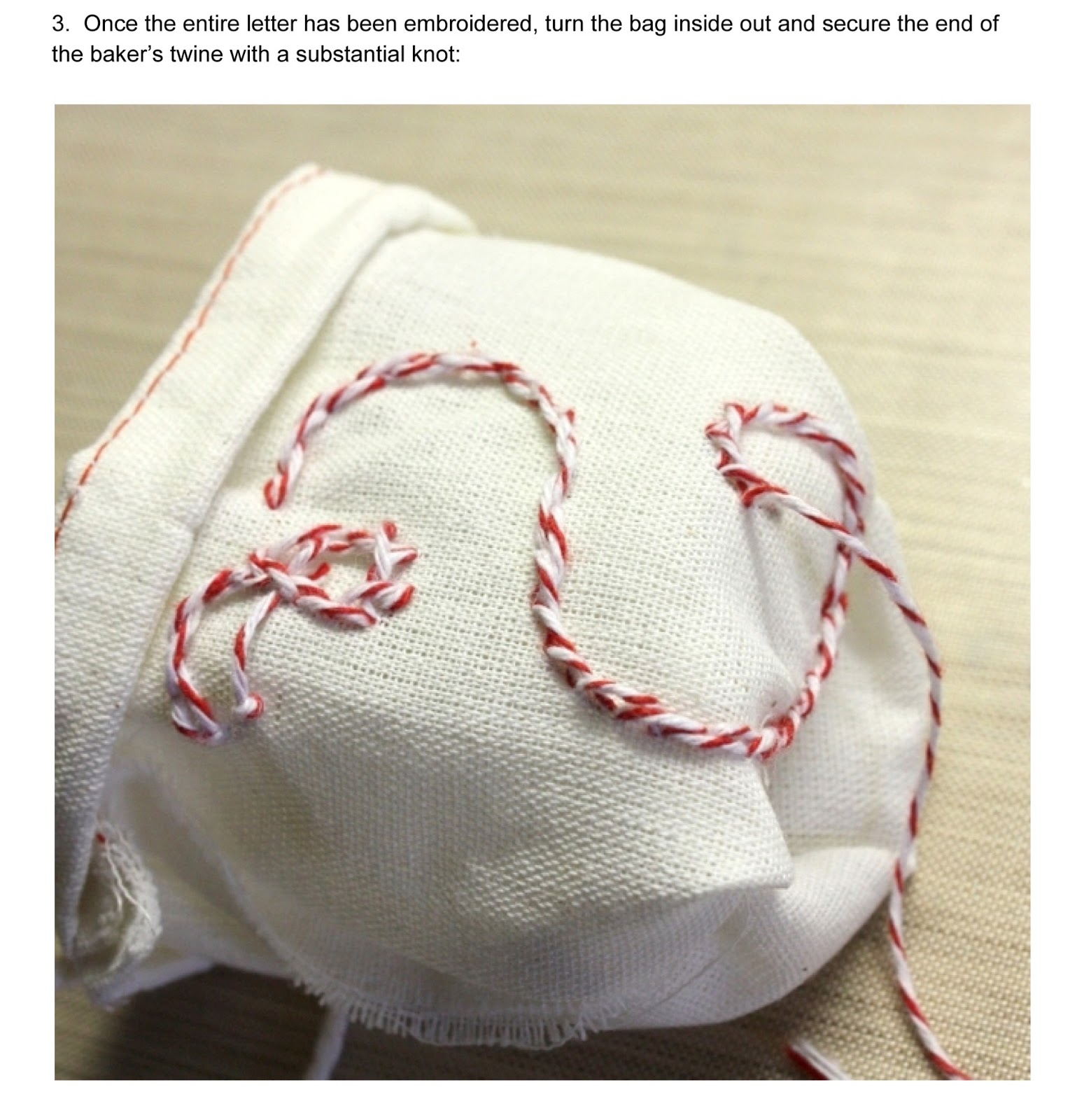 The Curtsey Boutique DIY Monogram Muslin Bag Tutorial with Shellye