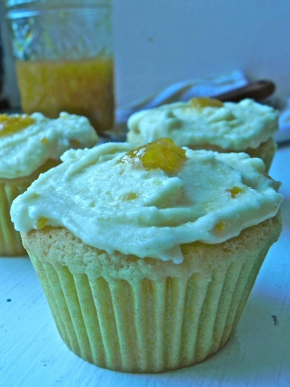 The Rosiest Cheeks Lemon Cupcakes with Marmalade Frosting