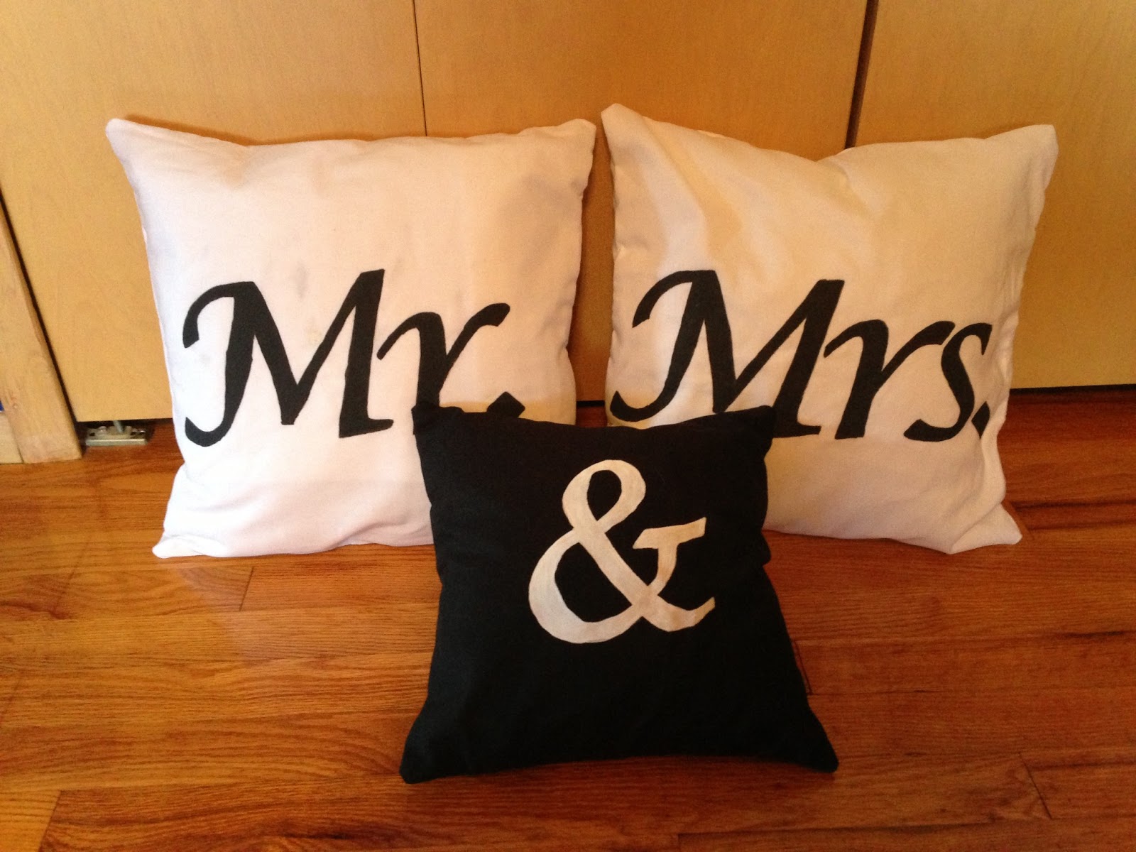 Create Imagine Dream Mr. & Mrs. Pillows