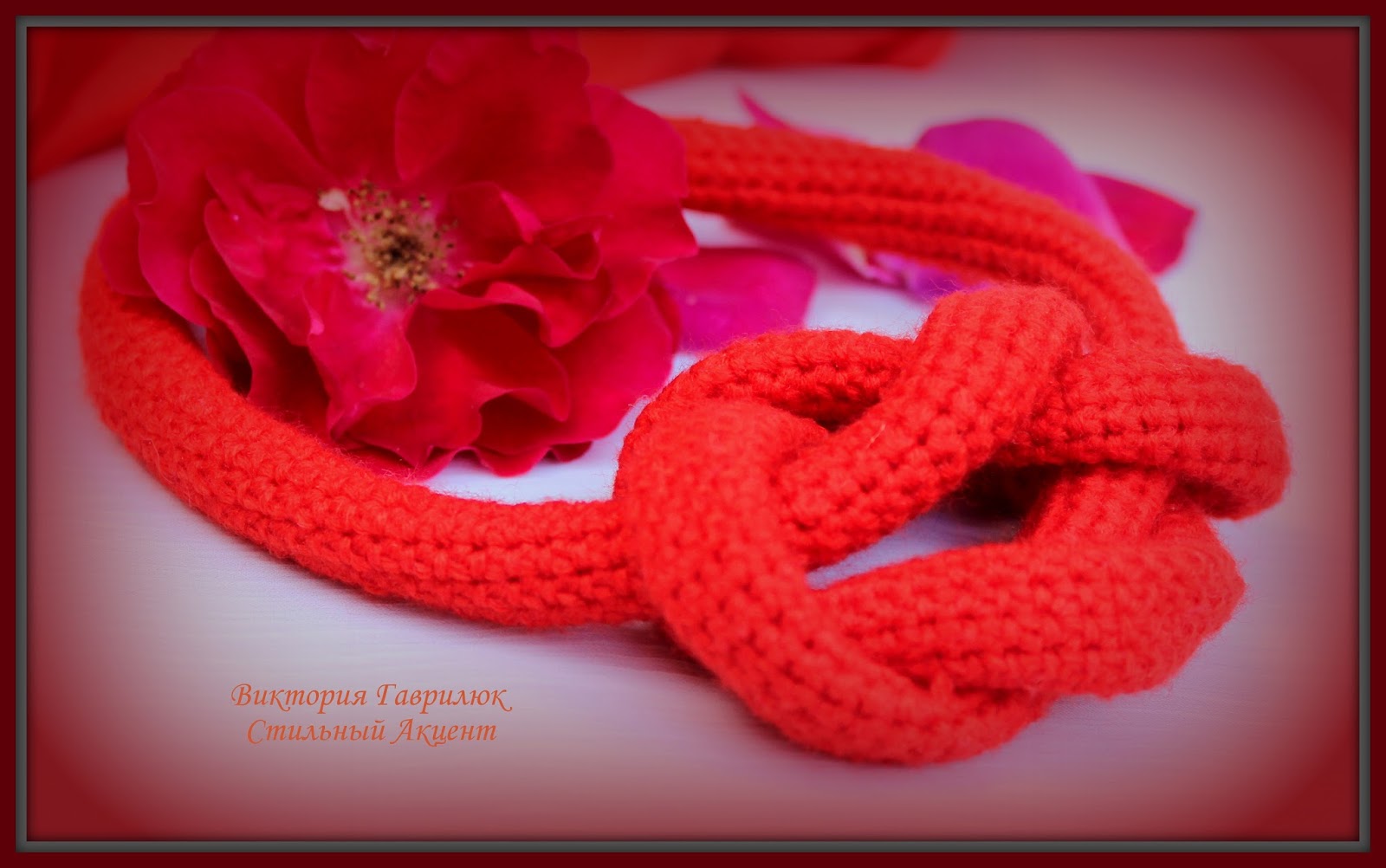 Аксессуары и бижутерия "Стильный Акцент": Крупное ожерелье Узел страсти