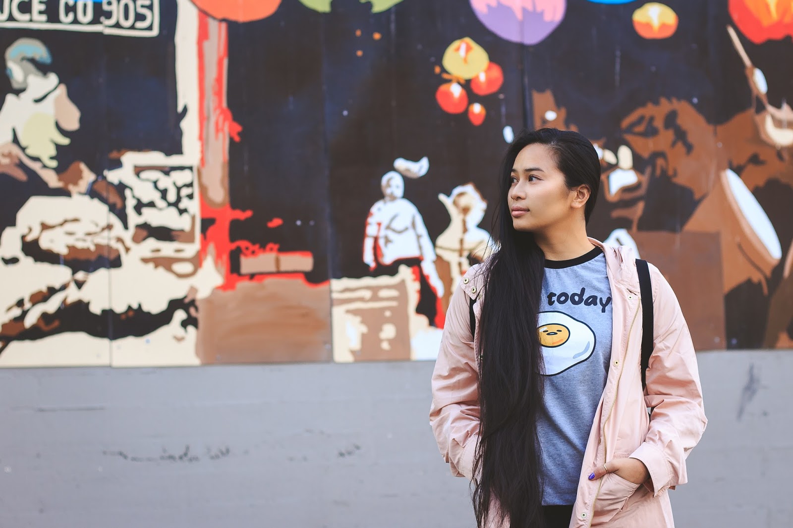 seattle blogger ootd chinatown sanrio nylon forever 21