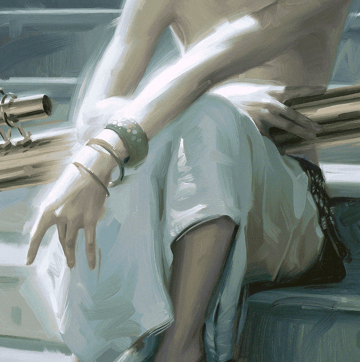 Observation, Detail in Raking Light by Rob Rey - robreyfineart.com