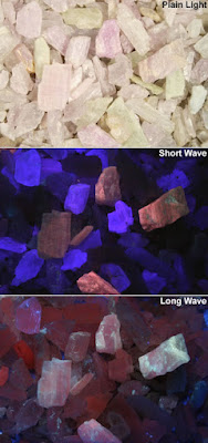Minerais fluorescentes - Spodumene