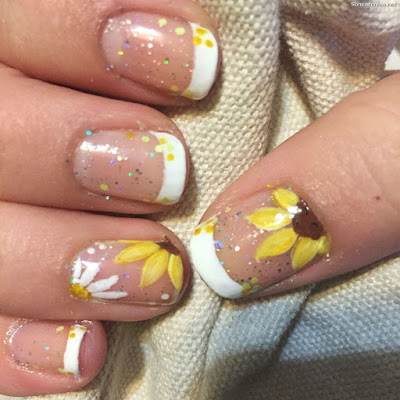 Uñas de novia con flores Uñas de novia con flores