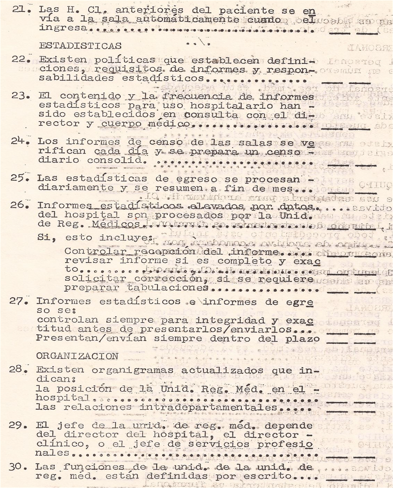 Un lugar para el Departamento de Historias Médicas Guía para la Evaluación de Registros Médicos