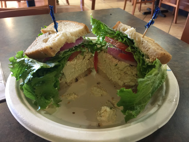 Eggless egg salad sandwich at Lassens Natural Foods & Vitamins in Bakersfield