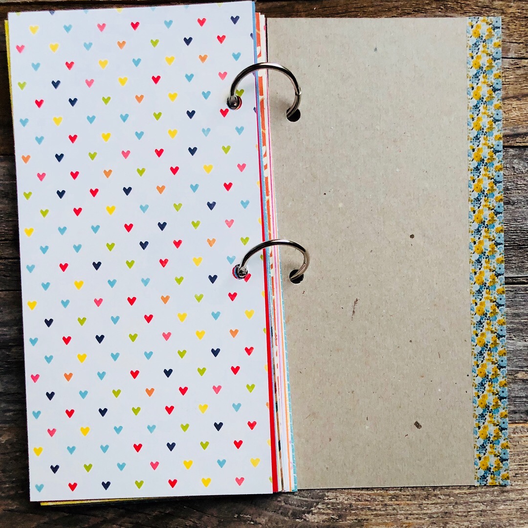 #mixed paper journal #listing notebook #30lists #30 Days of Lists #mini album #mini book # memorykeeping #scrapbooking #mixed media journal #smashbook