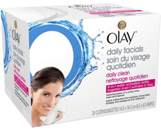 Olay Daily Facials Daily Clean 4in1 Water Activated Cloths Beauty