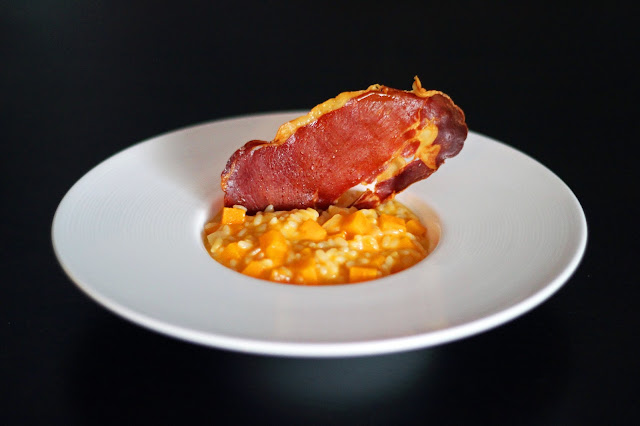 Ριζότο με Κολοκύθα και Τραγανό Προσούτο / Pumpkin Risotto with Crispy Prosciutto Ριζότο με Κολοκύθα και Τραγανό Προσούτο / Pumpkin Risotto with Crispy Prosciutto