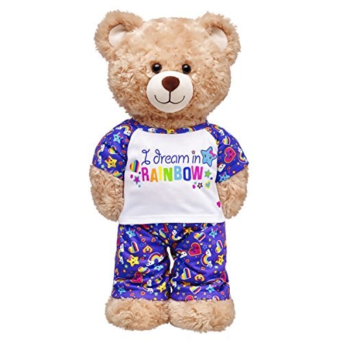 Build A Bear Workshop I Dream In Rainbow Pajamas 2 pc.