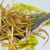 Dorada con puerro crujiente...
