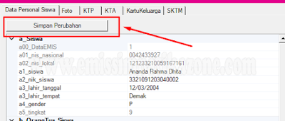 Setelah anda isi silahkan Klik Simpan Perubahan
