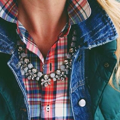 http://howtochic.blogspot.it/2013/11/plaid-shirt-and-statement-necklace.html