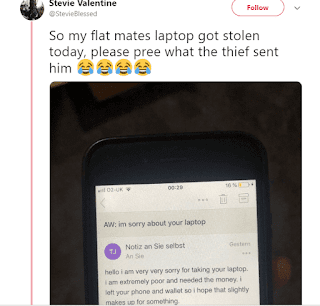 See The Mail A Thief Sent University Student After Stealing His Laptop