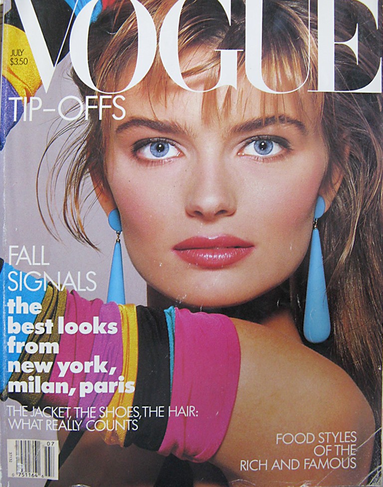 The Vintage Machine: Paulina Porizkova - Vogue Magazine Cover (1987)