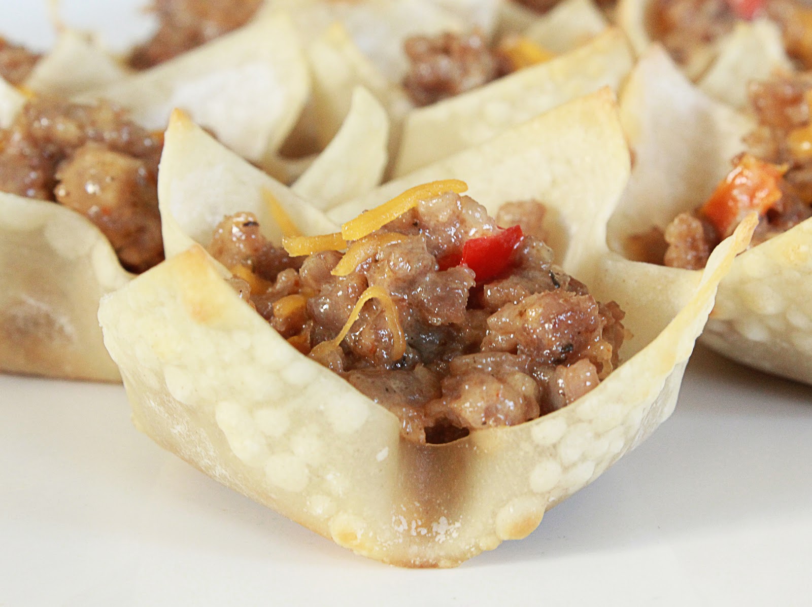 MBC Sausage Wonton Appetizers