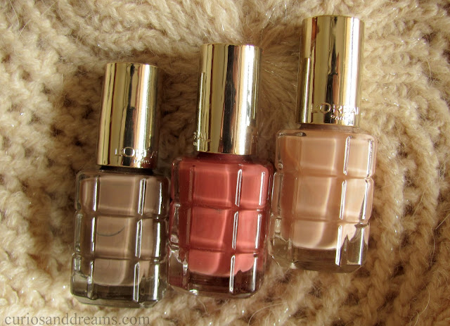 L'Oreal Color Riche A L'Huile Nail Varnish review,  L'Oreal rose ballet review, loreal moka chic review, loreal cafe de nuit review