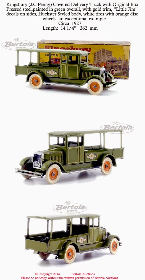 Old Antique Toys A Rarer Kingsbury Huckster Truck
