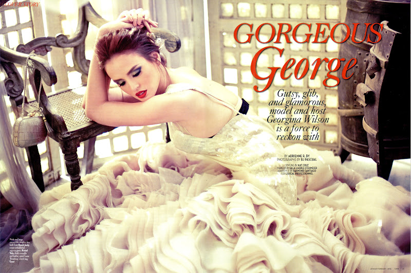 Fashion Media Ph Georgina Wilson In Editorial For Look Magazine January February 2012
