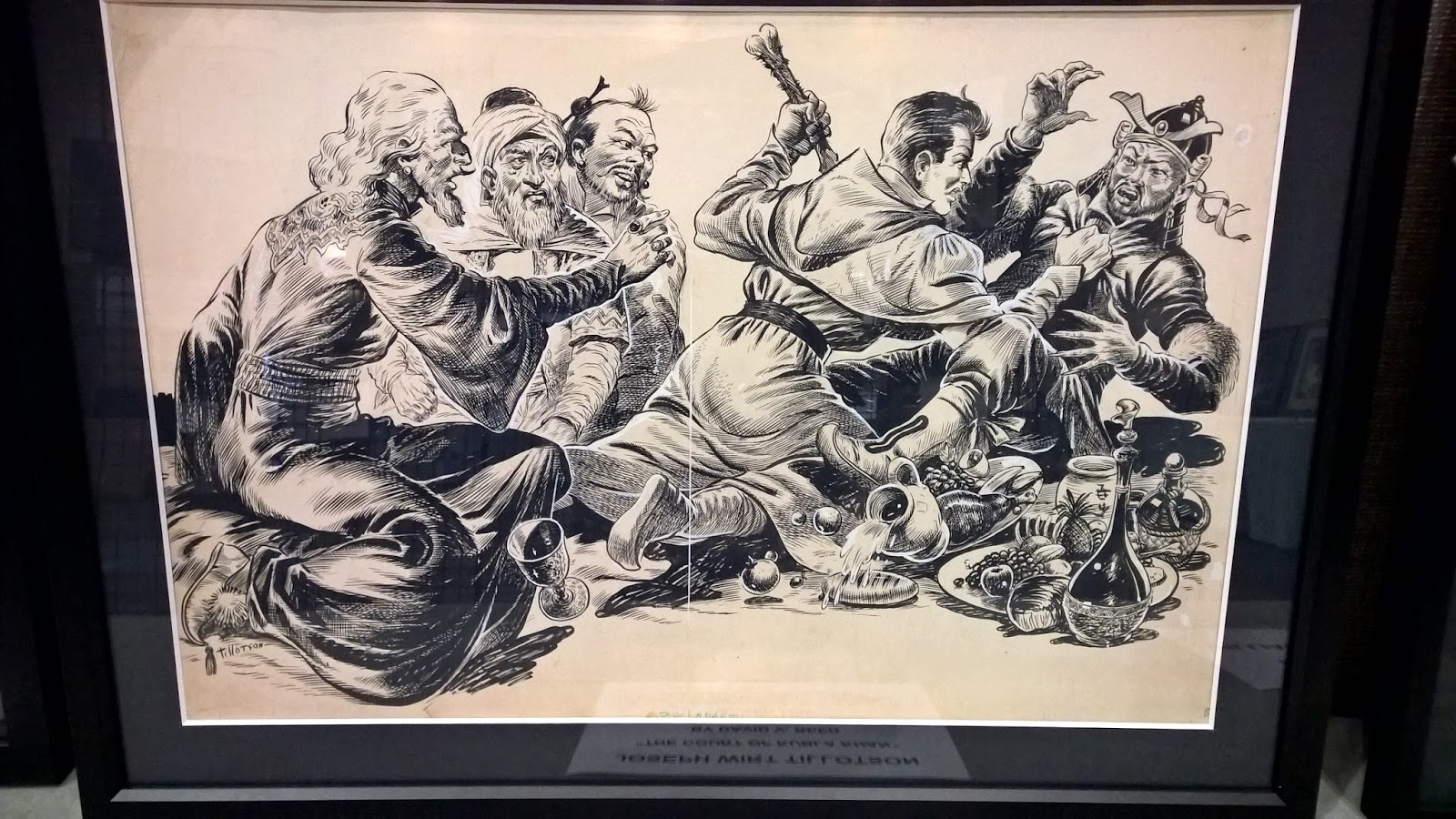 Illustration by Joseph Wirt Tillotson for The court of Kubla Khan