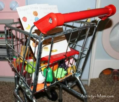 Pretend Play Shopping Lists for Kids