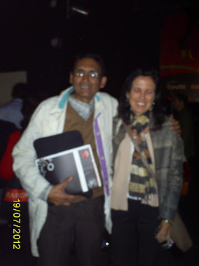 Adán de Maríass en la FIL de Lima 2012 y la escritora argentina Claudia Piñeiro