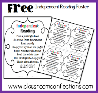 independent reading poster