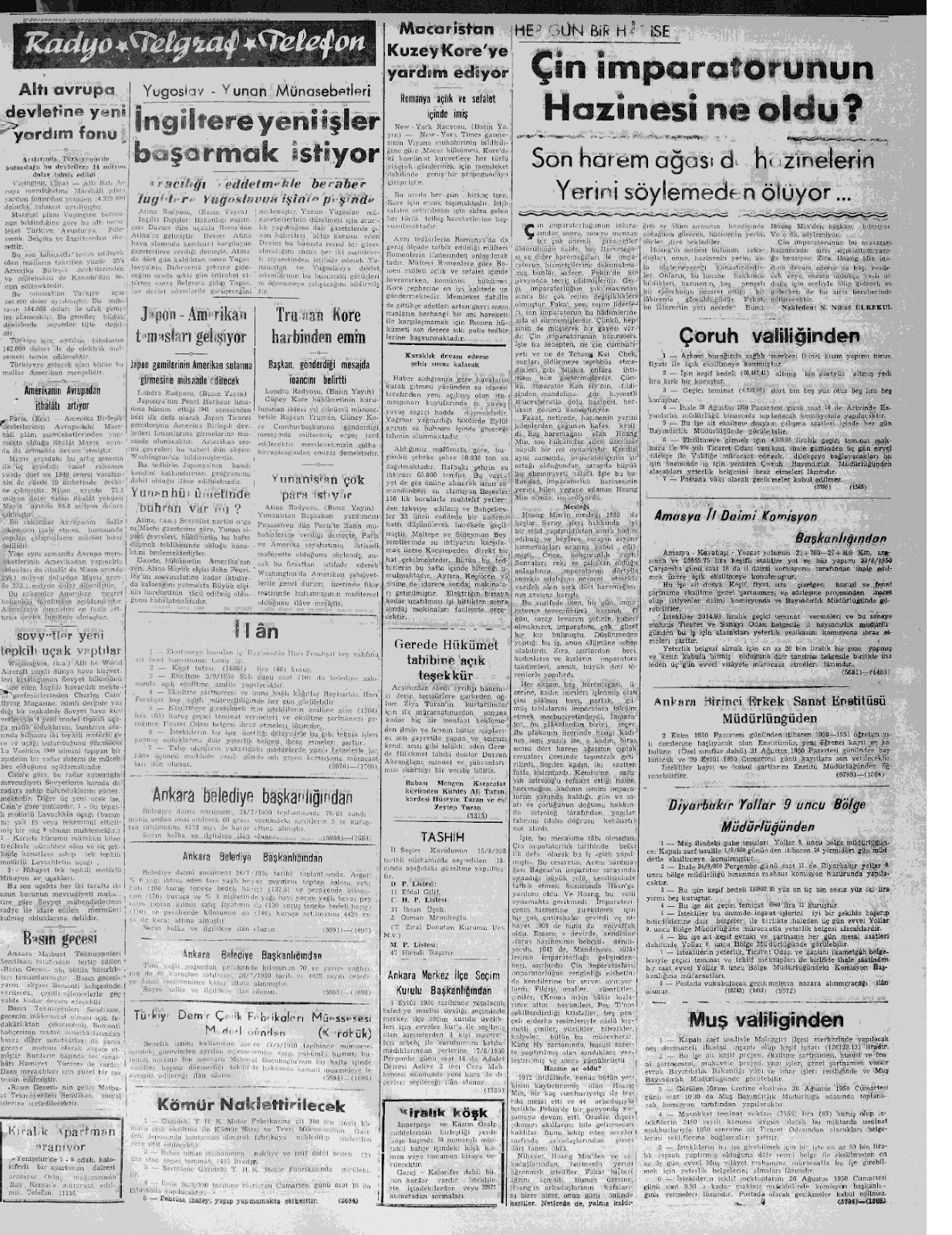 17 Ağustos 1950 Zafer Tam Metin