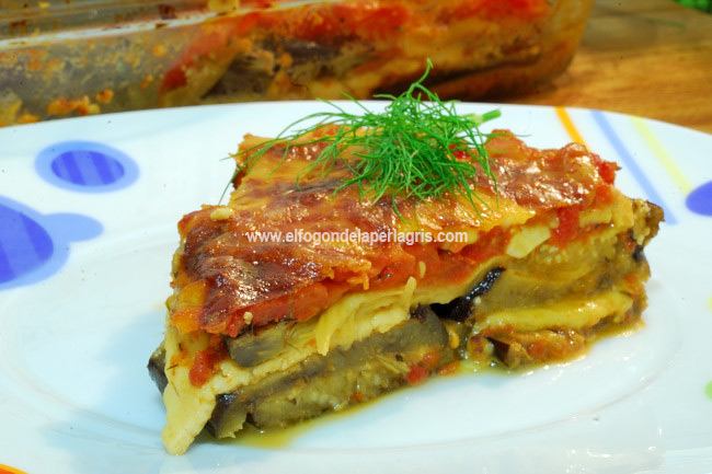 Berenjenas con queso al horno Berenjenas con queso al horno