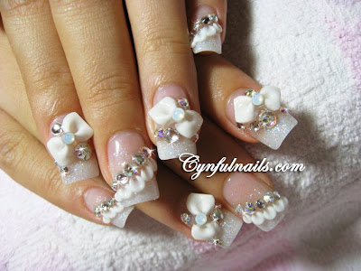 Cynful Nails: Bridal nails
