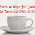 Work-at-Home Job Leads for the Week of November 24th, 2013
