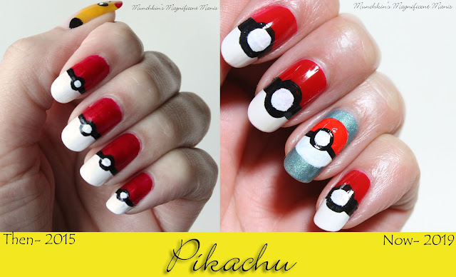Pokémon Pikachu Nail Design 2015 and 2019 Pokémon Pikachu Nail Design 2015 and 2019
