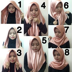 10+ Cara Pakai Tudung Bawal Satin Simple Dan Mudah 10+ Cara Pakai Tudung Bawal Satin Simple Dan Mudah