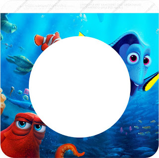 Buscando a Dory: Imprimibles Gratis para Fiestas de Cumpleaños. Banderines de Buscando a Dory para imprimir gratis.