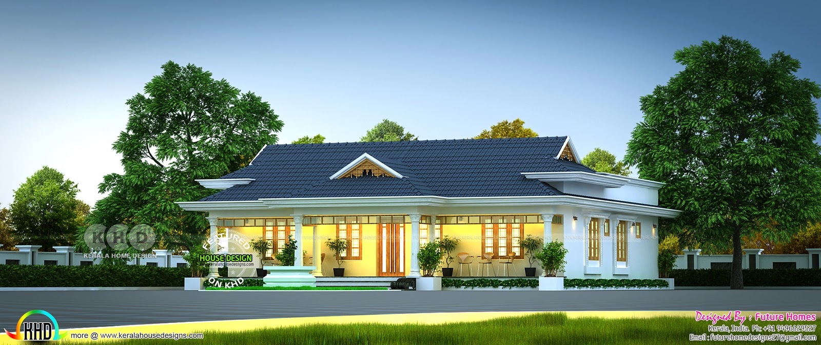 3 Bedroom Kerala Traditional House Design Kerala Home