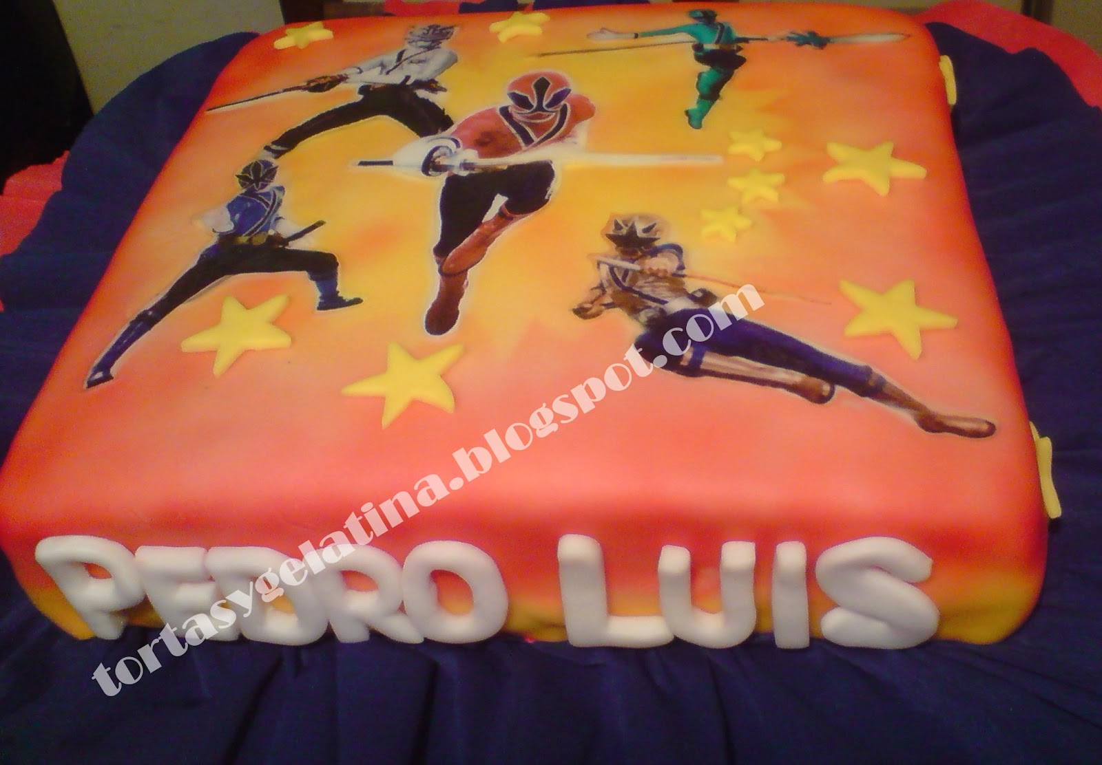 Torta de Power Ranger samurai - Avila's Cake