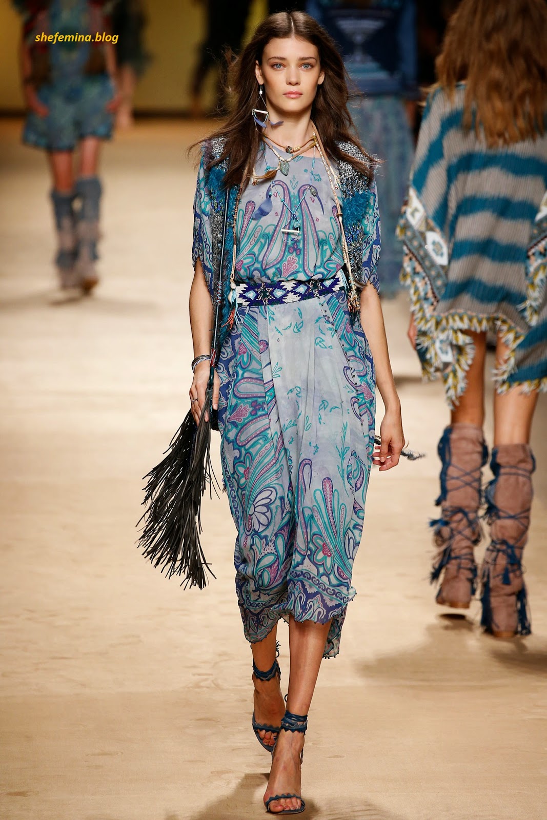 Etro Spring 2015 Ready-to-Wear Dresses Collation at Fashioh Show Runway ...