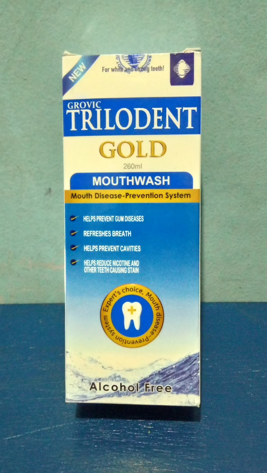 TRILODENT Gold Mouthwash For Fresh Breath And Healthy Gums Mommy's