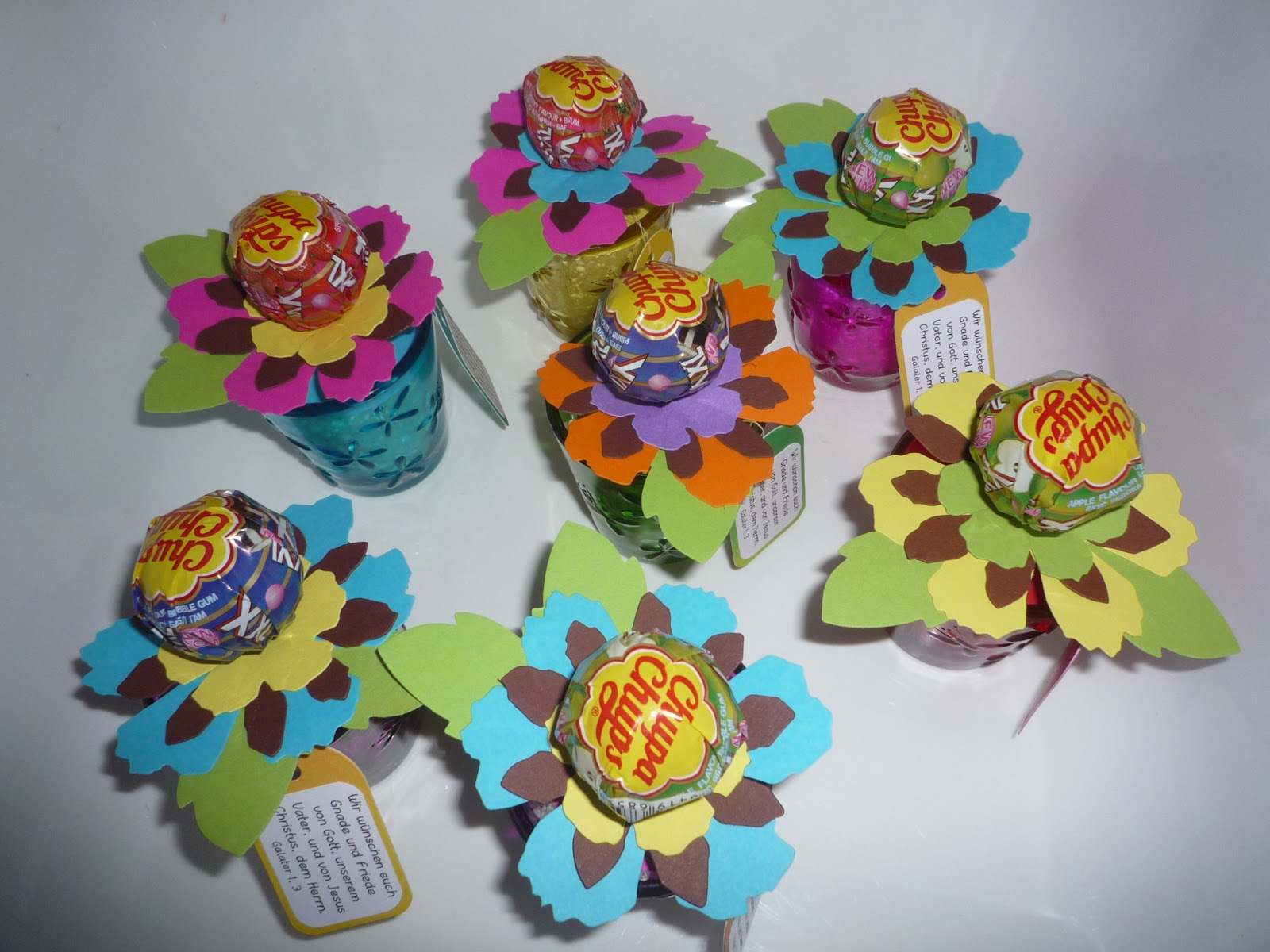 Bastelkaffee: Lollipop - Blumen