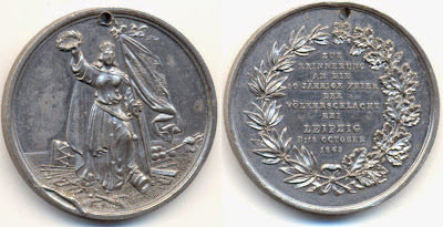 Medallas 50 Años Batalla de  Leipzig