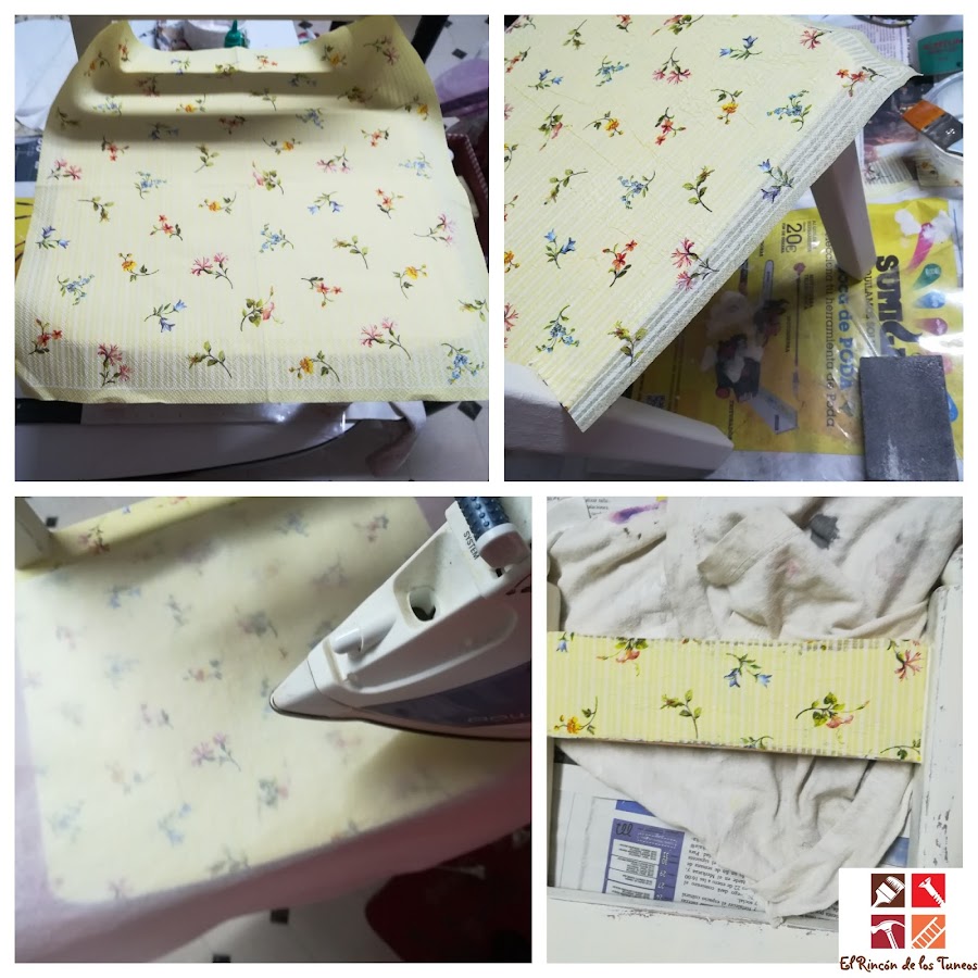 como hacer decoupage en una silla