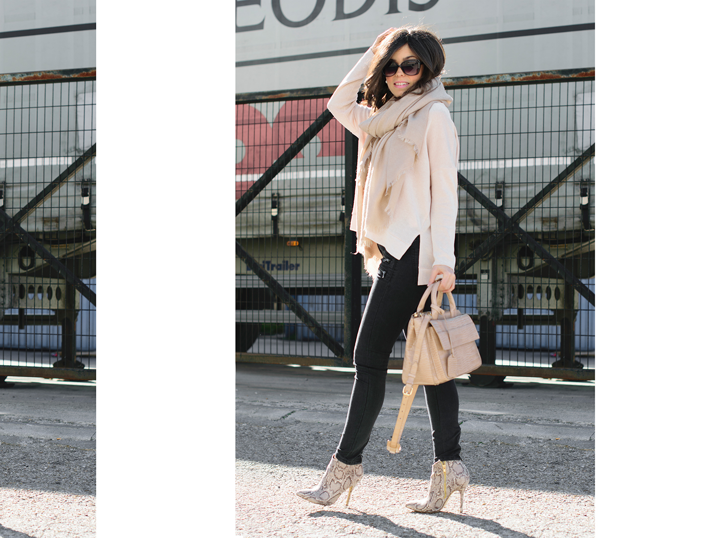 Ponteunostacones con look de Zara en tonos nude