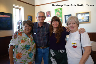 Bastrop Fine Art Guild Artists Peggy, Mike, Kelly, and Myrlene
